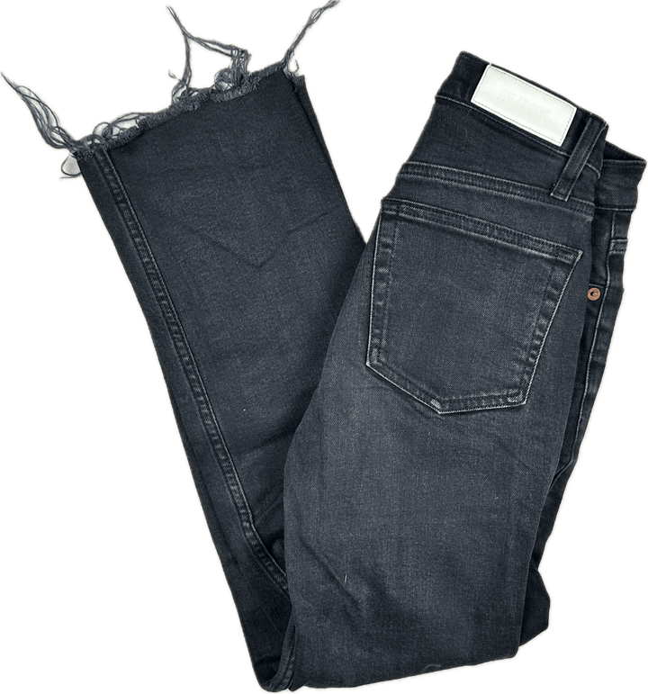 RE/DONE 70s Stovepipe Black Jeans -Size 25 - Jean Pool