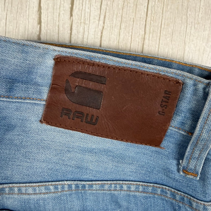 G Star Restored Denim '3301 Taper' Mens Jeans -Size 30/34
