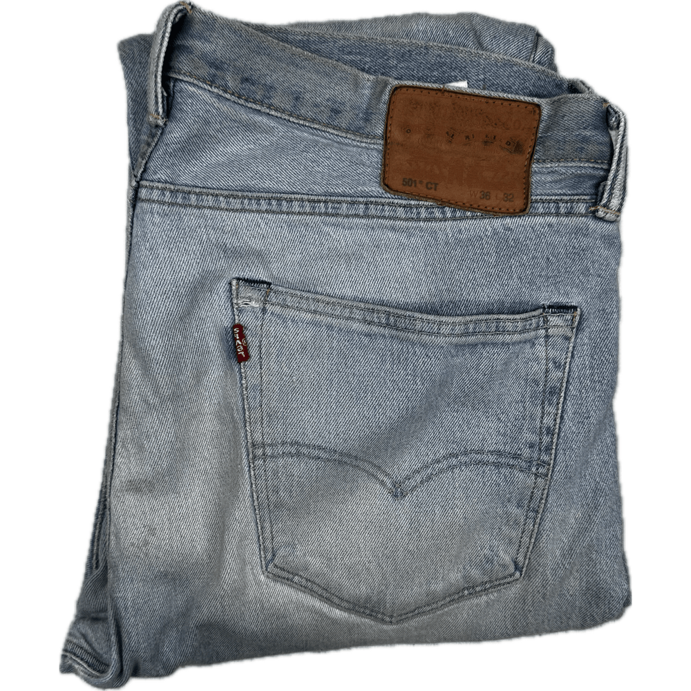 Levis 501 CT Mens Denim Crop Jeans - Size 36 - Jean Pool