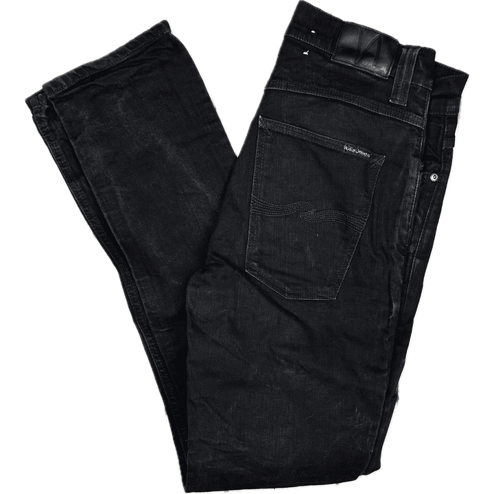 Nudie Jeans Co. 'Grim Tim' Black Ring Wash Organic Jeans - Size 34/34 - Jean Pool