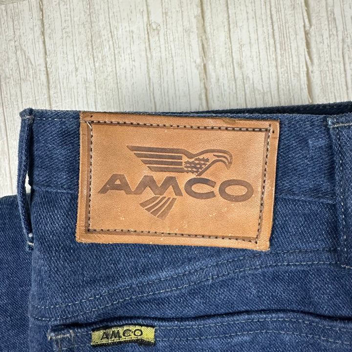 NEW - AMCO 70's Vintage Rare Australian Made Flare Jeans HTF - Suit Size 9/10