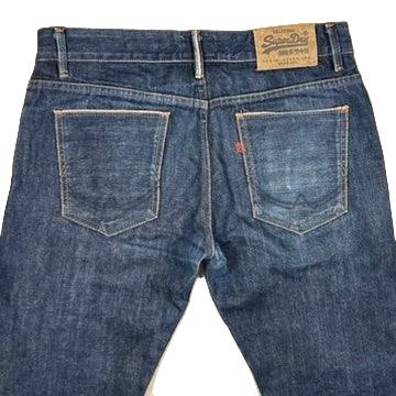 Super Dry Mens Selvedge.Straight Fit Jeans -Size 32/32