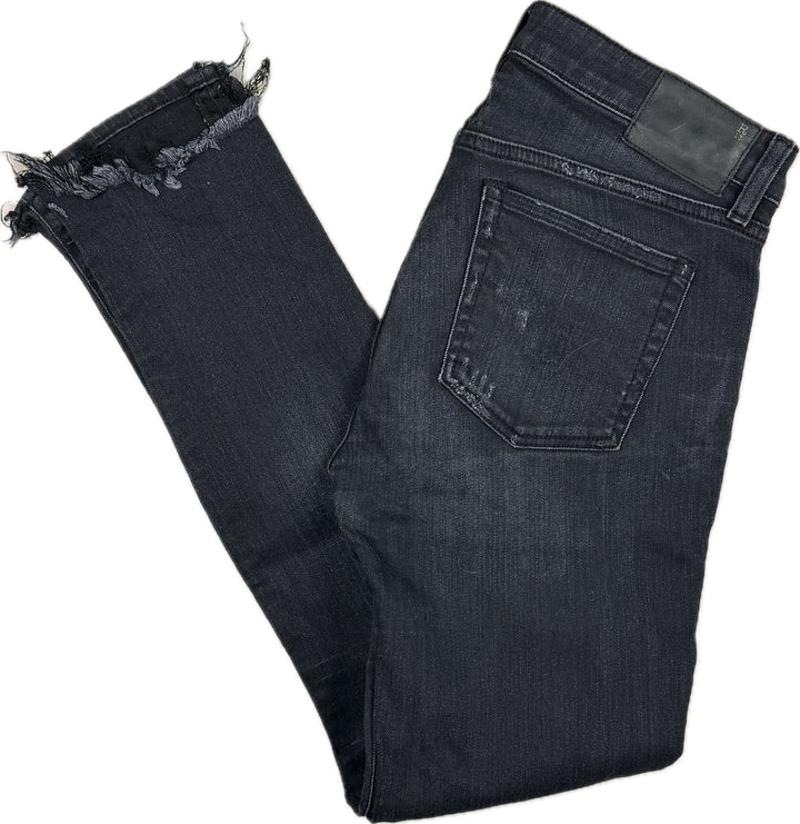 R13 Made in Italy Stretch 'Alison Crop' Jeans- Size 28