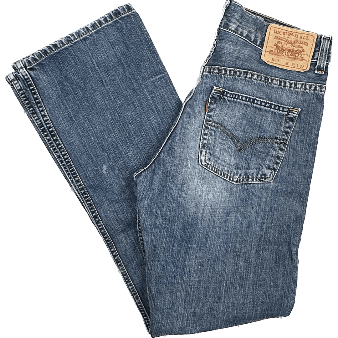 Mens Vintage Levis Bootcut 503 Denim Jeans - Size 31 - Jean Pool