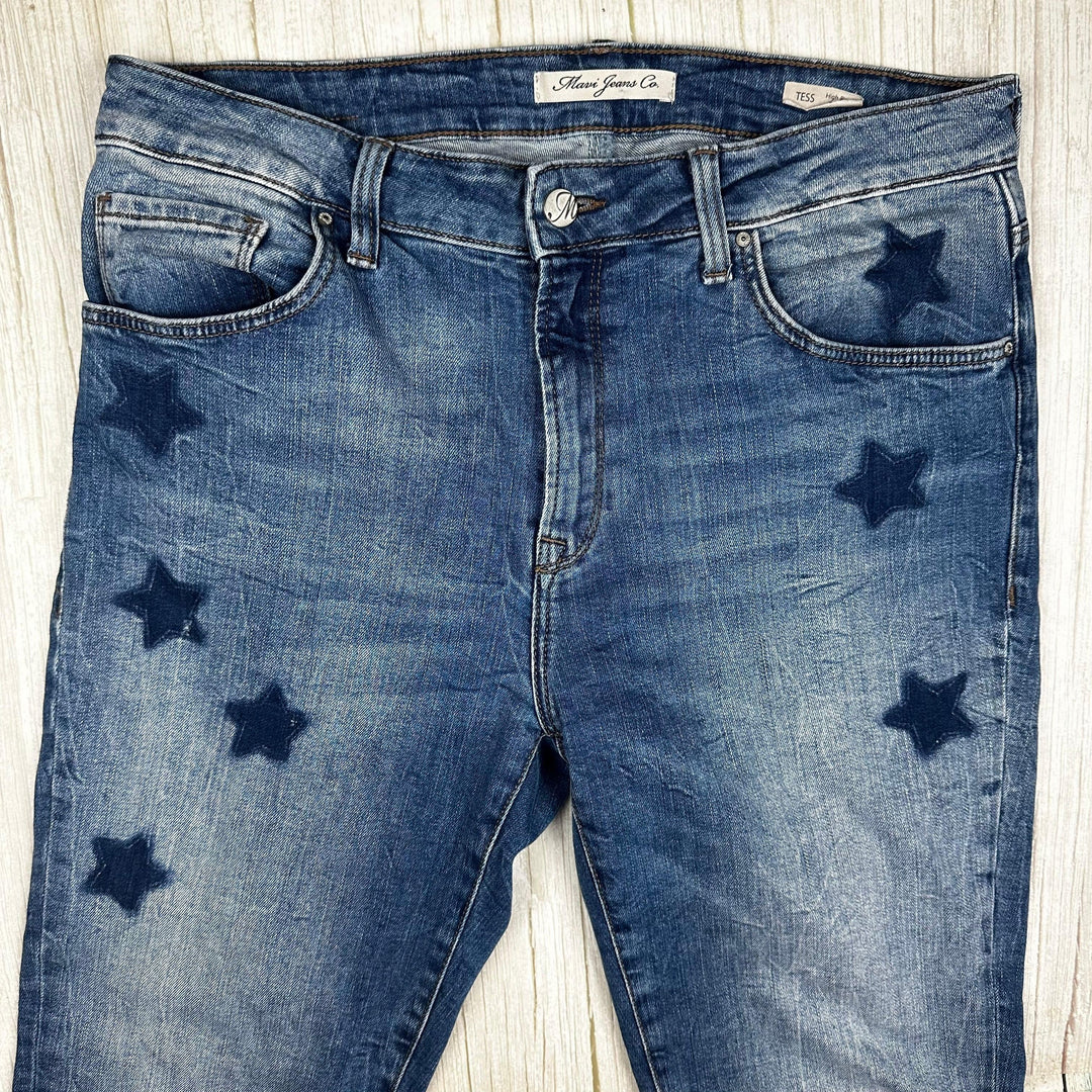 Mavi 'Tess' High Rise Star Detail Jeans -Size 31