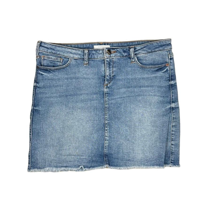 Esprit Stretch Denim Mini Skirt  - Size 42 or 14