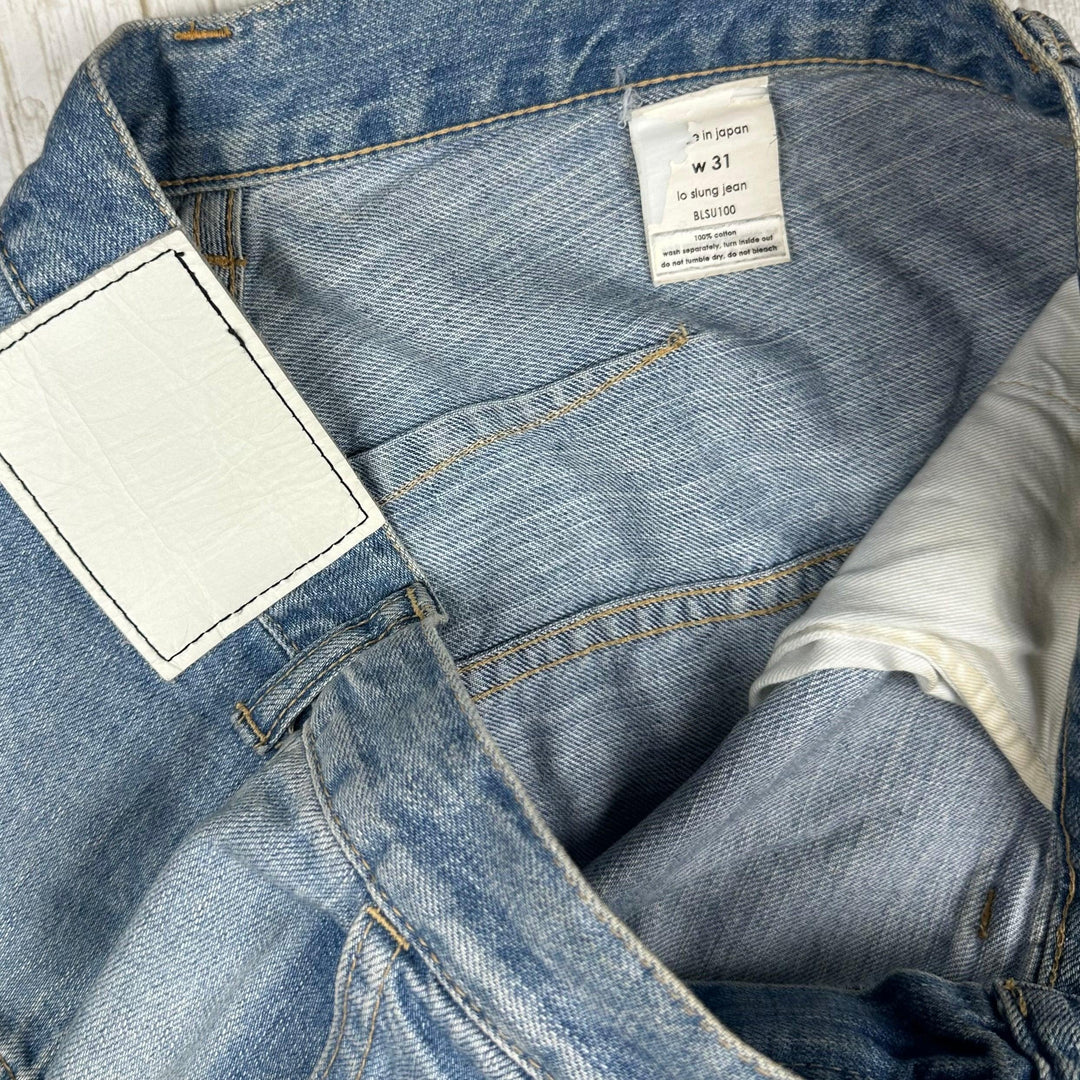 Bassike Made in Japan Super Lo Slung Jean -Size 31