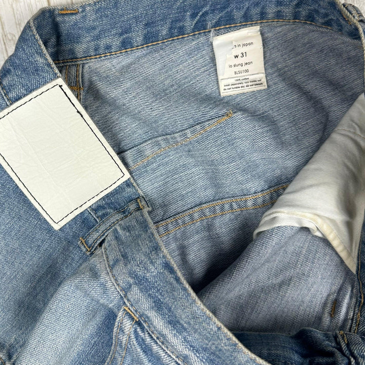 Bassike Made in Japan Super Lo Slung Jean -Size 31
