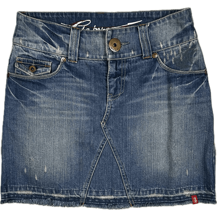 Esprit Released Hem Ladies Denim Skirt - Size 8 - Jean Pool