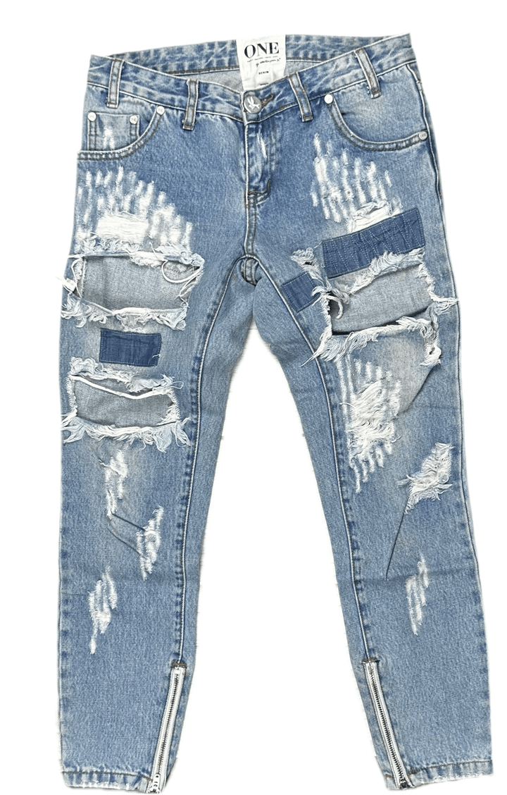 One Teaspoon "Trashed Free Birds" Low Waist Jeans  - Size 25"