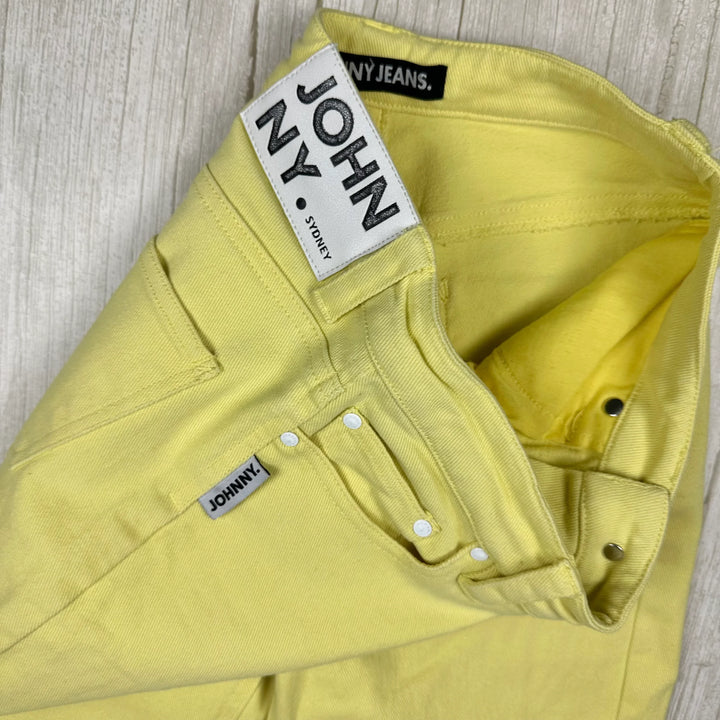 Johnny Jeans Yellow Slim Straight Jeans  - Size 27