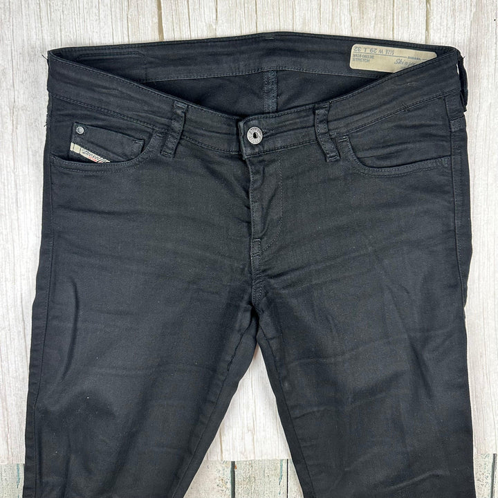 Diesel Denim 'Skinzee Low' Super Skinny Black Jeans -Size 29/32 - Jean Pool