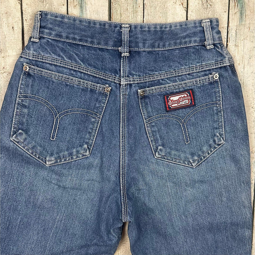 Blues Union Genuine 80's Australian Made Denim Jeans - Suit Size 7/8 - Jean Pool