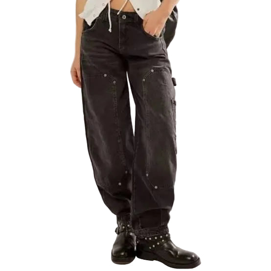 NEW- We the Free (Free People) 'Loren' Carpenter Barrel Jeans - Size 28