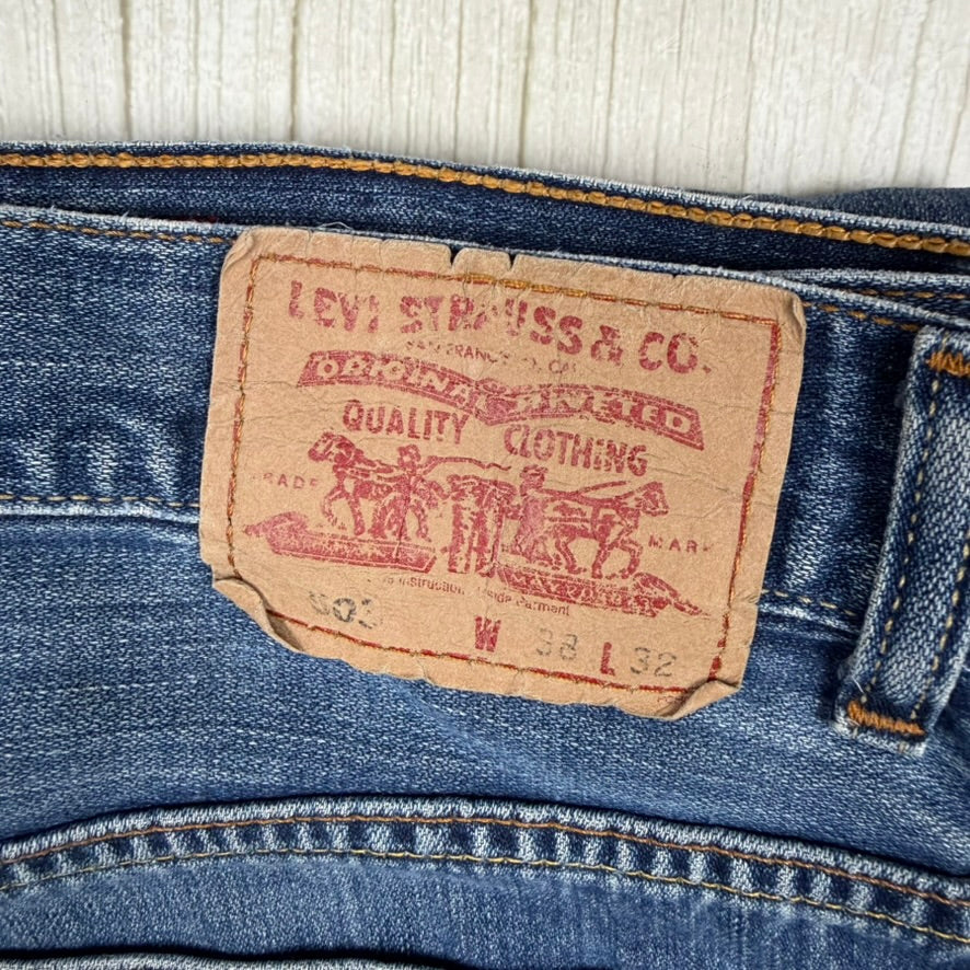 Mens Levis Bootcut 503 Denim Jeans - Size 38R