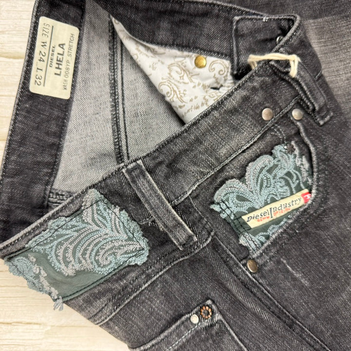 NWT- Diesel Y2K Ladies 'Lhela' Slim  Straight Low Rise Jeans -Size 24/32