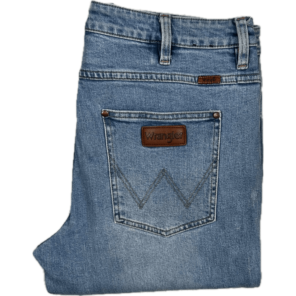 Wrangler 'Stomper' Mens Slim Fit Vintage Wash Jeans - Size 34 - Jean Pool