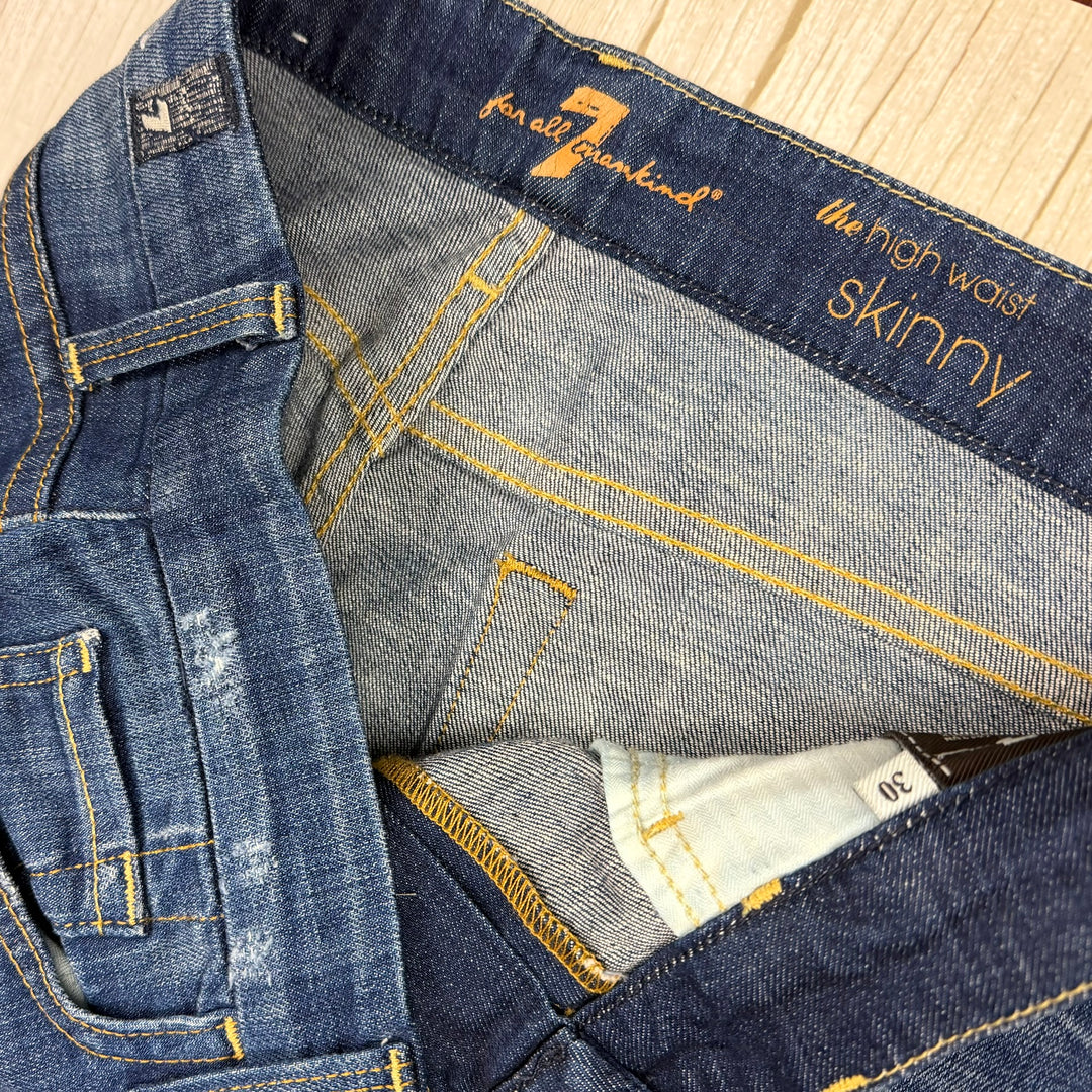 7 for all Mankind 'The High Waist Skinny' Jeans Size- 30