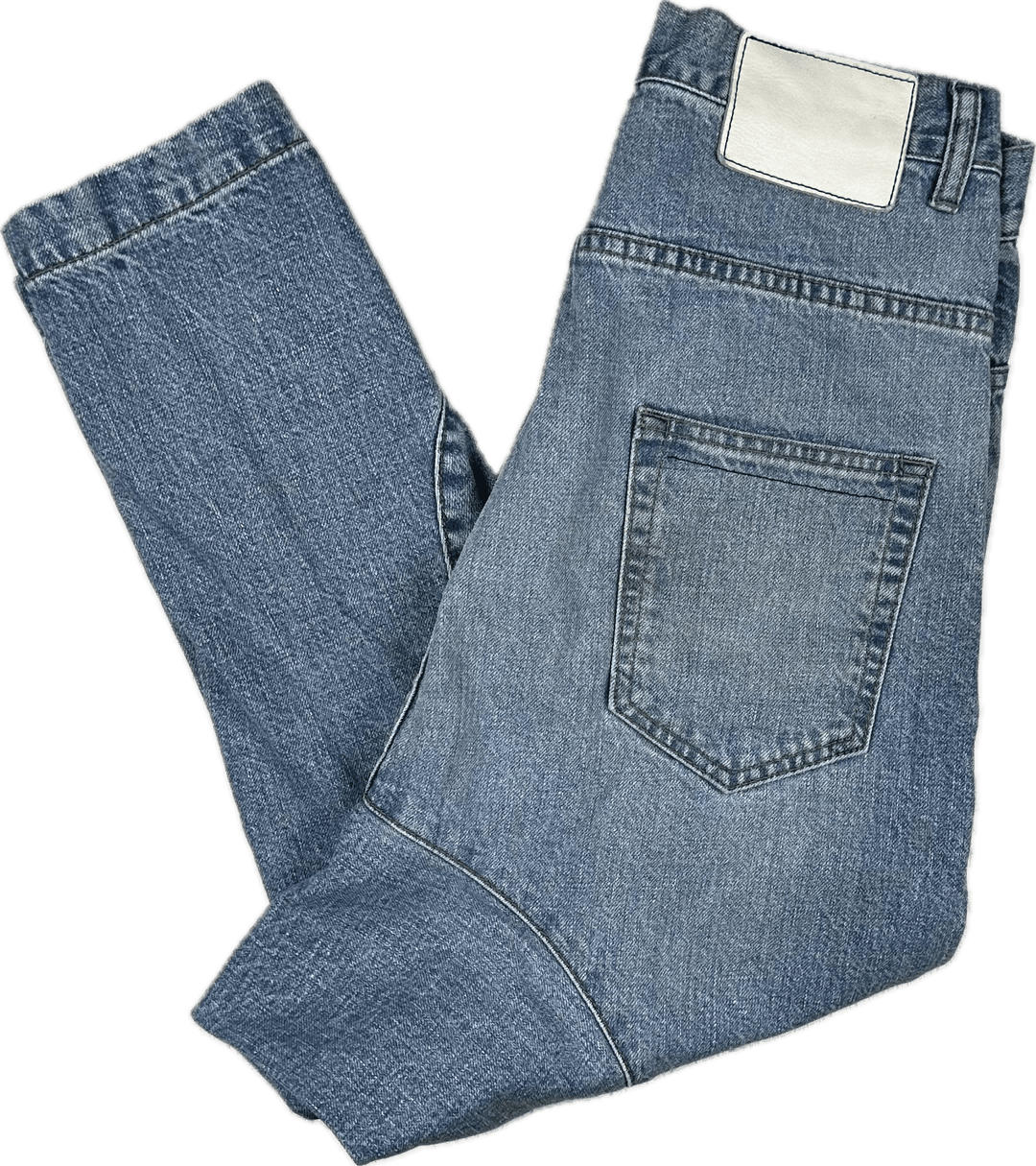 Bassike Made in Japan Super Lo Slung Jean -Size 24 - Jean Pool