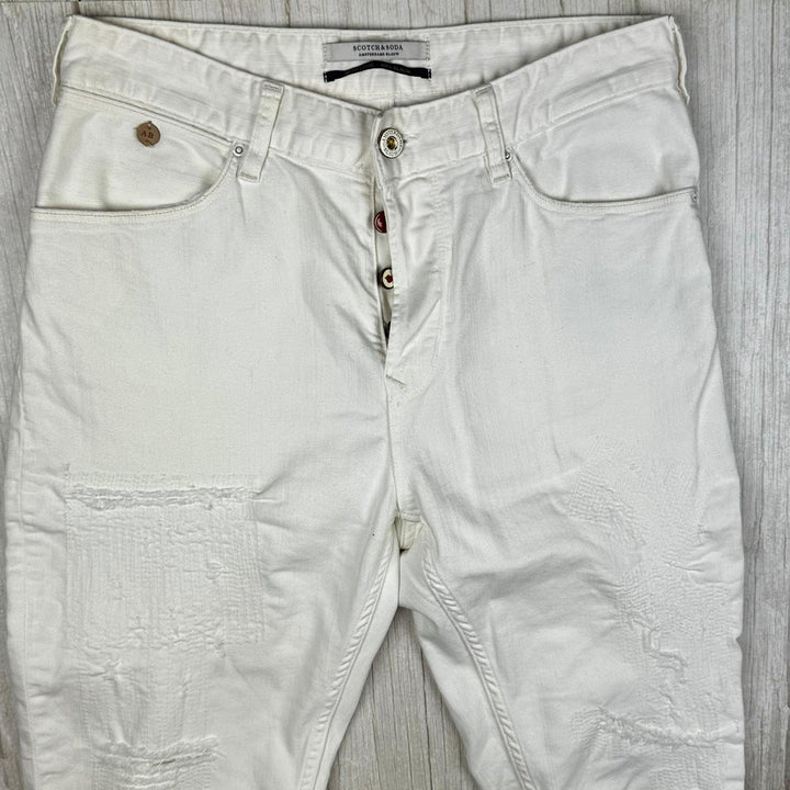 Scotch & Soda White "L'Adorable Boyfriend" Jeans  -Size 27