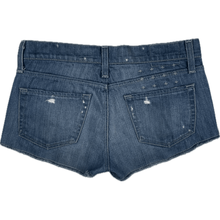 Ksubi Australian Made 'Scooter Stretch' Denim Shorts - Size 26 - Jean Pool