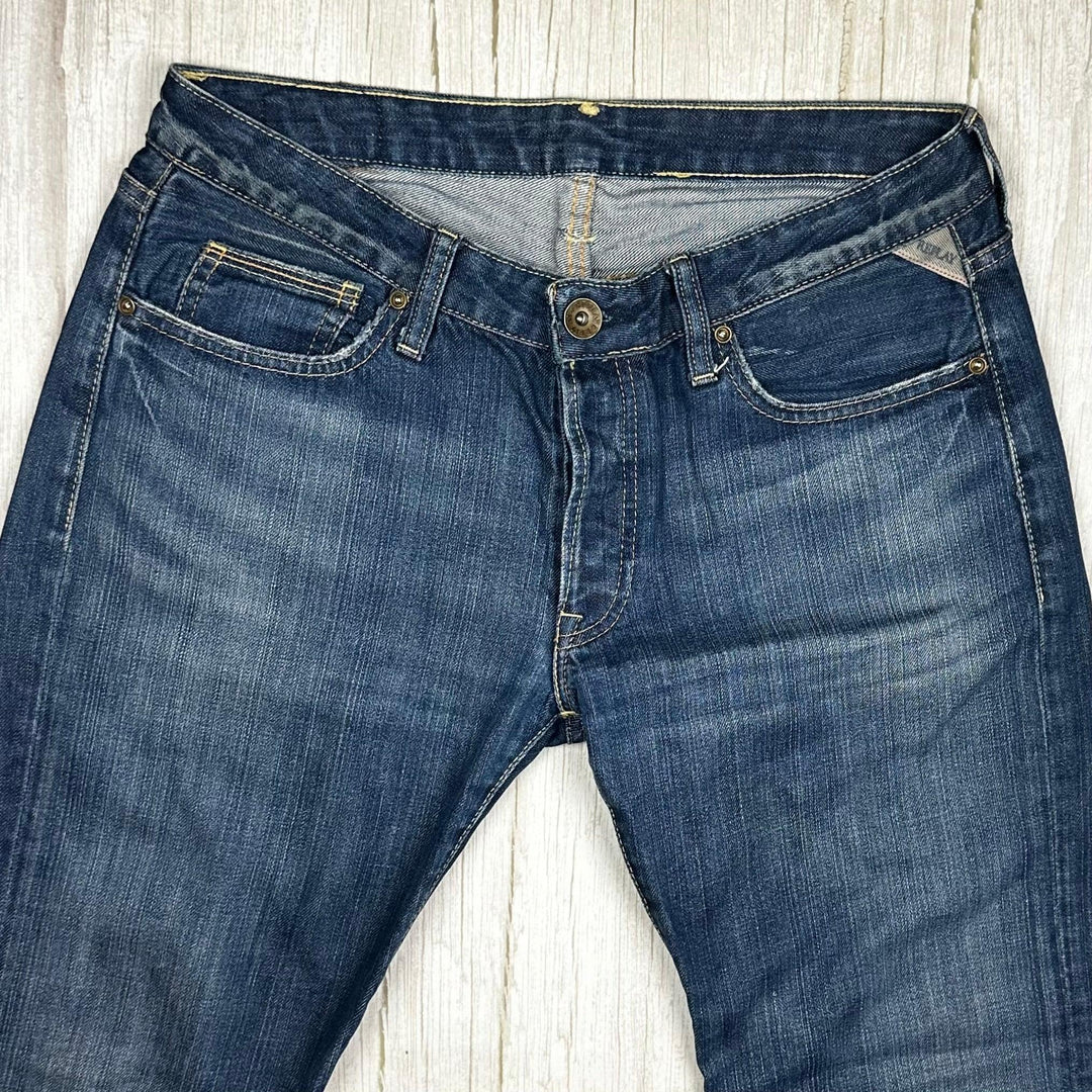 Replay Womens Low Rise Bootcut Jeans - Size 30