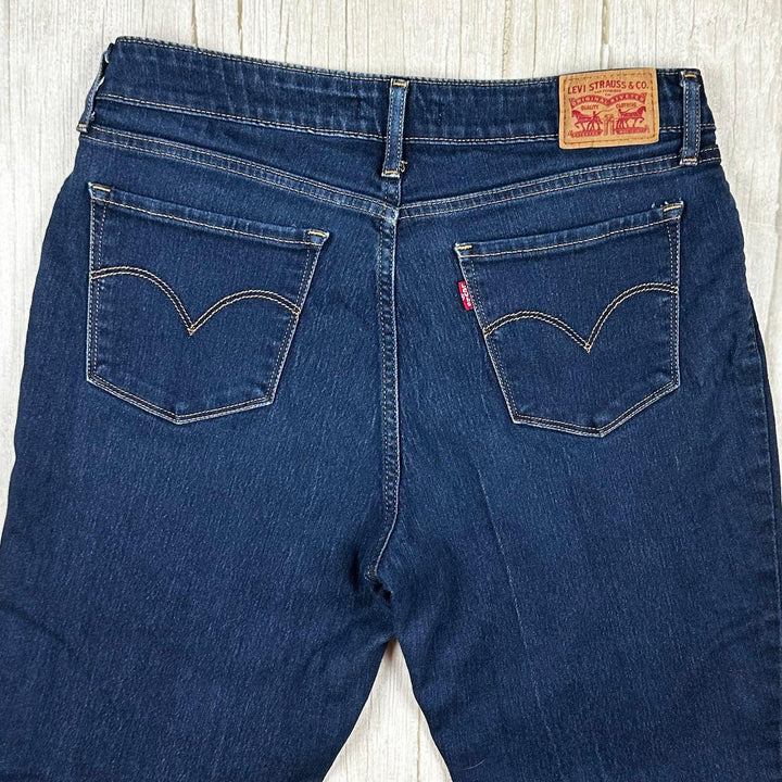 Levis 711 Blue Mid Rise Skinny Jeans -Size 30