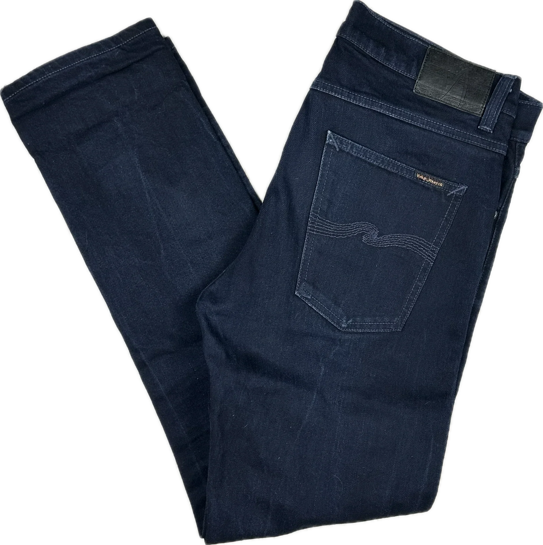 Nudie 'Lean Dean' Dry Indigo Indigo Wash Organic Cotton Jeans- Size 34/32
