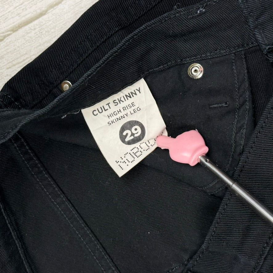NOBODY Cult Skinny High Rise Black Jeans- Size 29