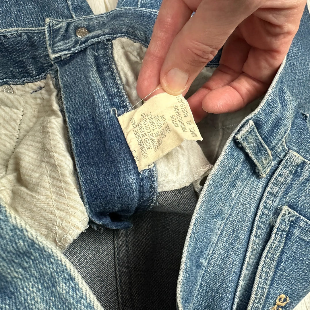 1980's Vintage Lee 'Stretchies' Australian Made Jeans- Size 87 or 34" Short