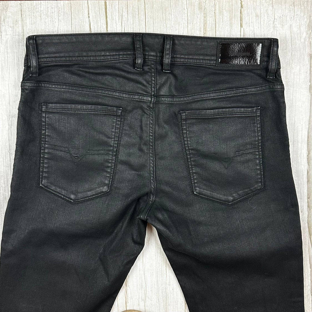 Diesel 'Sleenker' Black Slim Skinny Jeans -Size 33/32