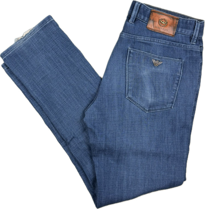 Armani Jeans Mens Mid Rise Slim Jeans  -Size 32