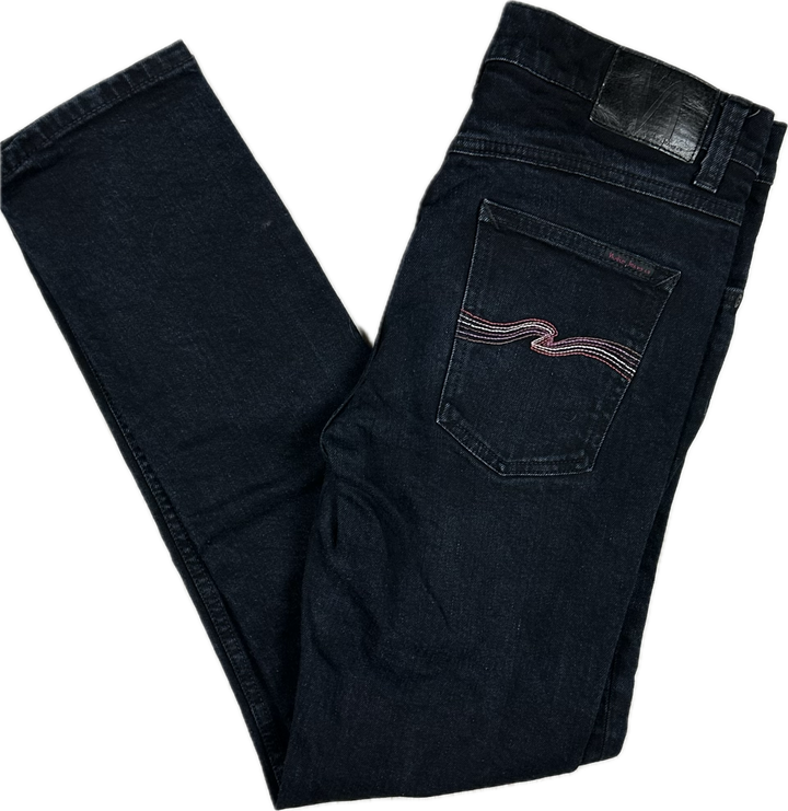 Nudie Lim. Ed. 'Lean Dean' Dry Rebirth Embro Jeans- Size 32/30