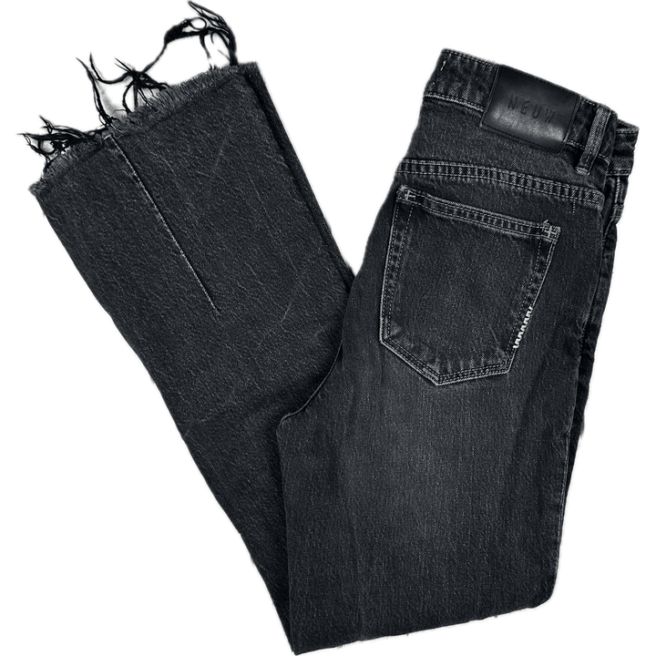 NEUW 'Marilyn Crop Kick' Dusty Black High Rise Jeans - Size 25 - Jean Pool