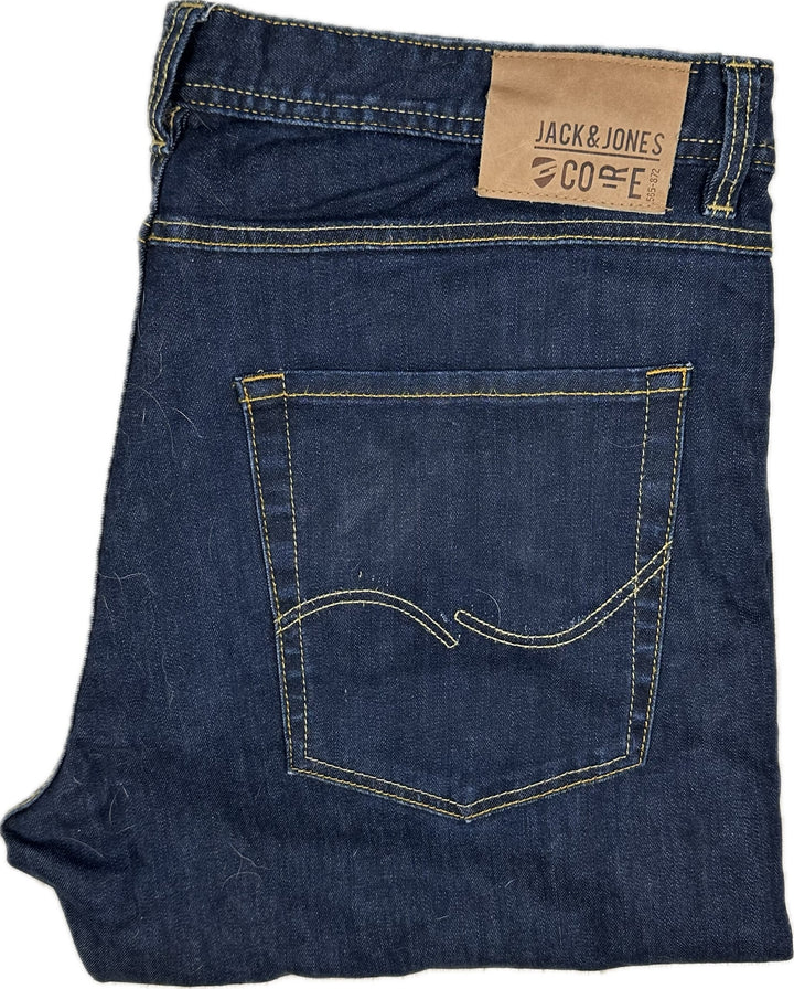 CORE by Jack & Jones 'Zero Hour' Slim Straight Denim Jeans -Size 36/32