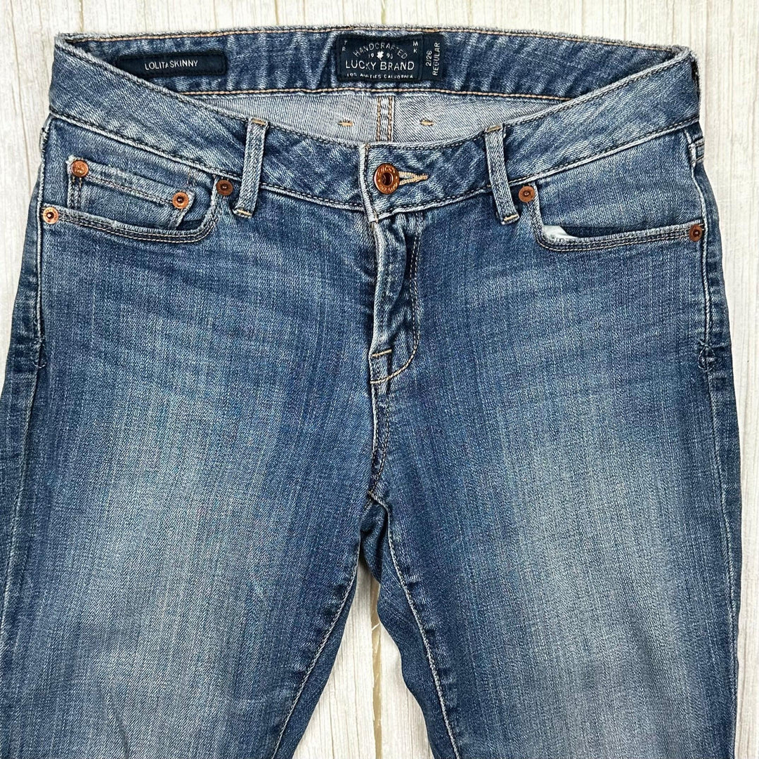 Lucky Brand 'Lolita Skinny' Mid Rise Jeans- Size 26