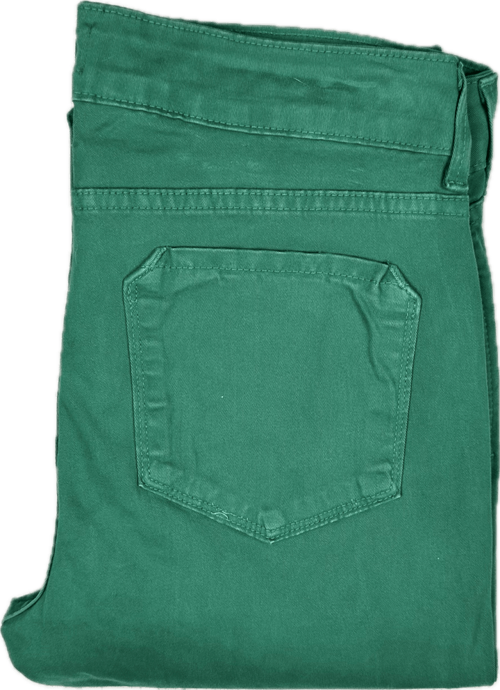 NYDJ Fitted 'Ankle' Jeans in Emerald -Size 2 US or suit 8 AU