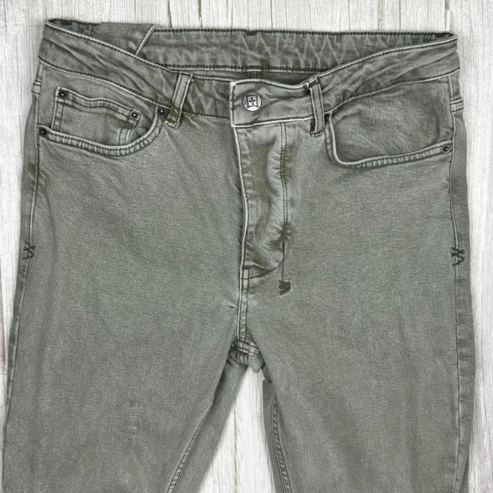 Ksubi Distressed Green Skinny Jeans - Size 30"