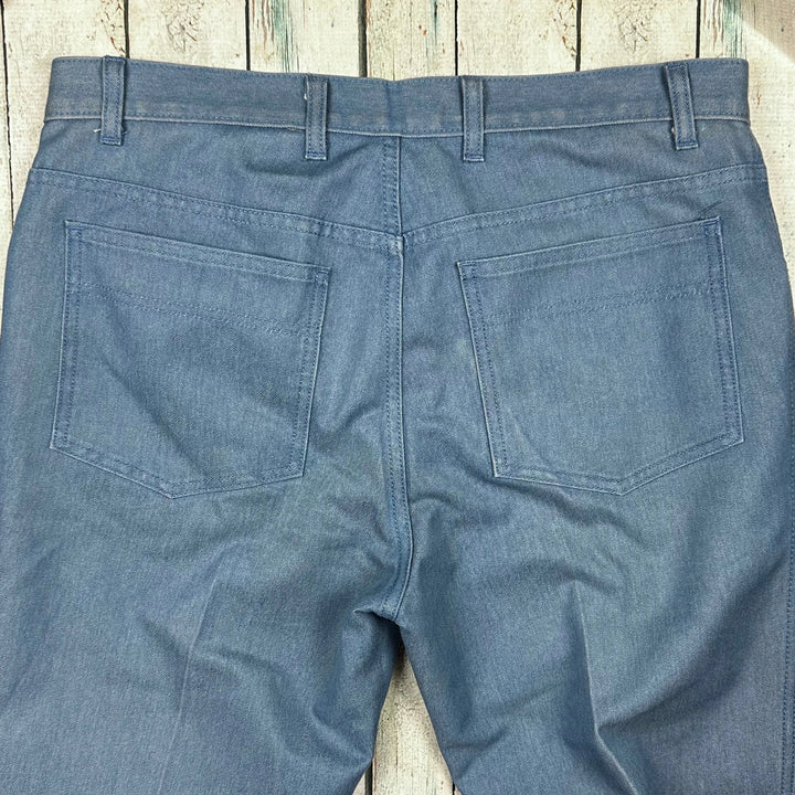 80's Australian Made Fletcher Jones Vintage Jeans - Suit Size 34" - Jean Pool