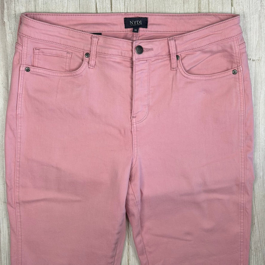 NYDJ Tummy Tuck Cropped Pink Jeans -Size 10US/ 14AU