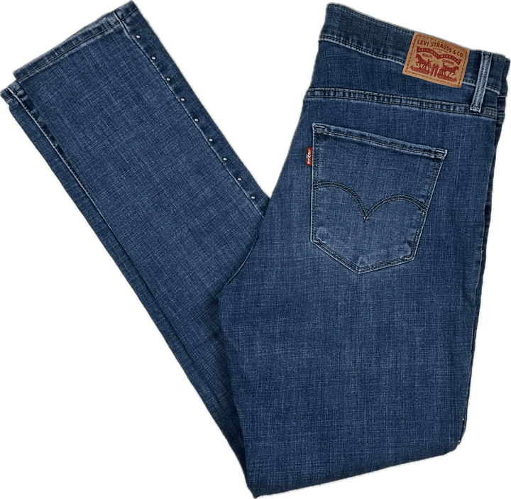 Ladies Levis 311 Shaping Skinny Studded Jeans - Size 31