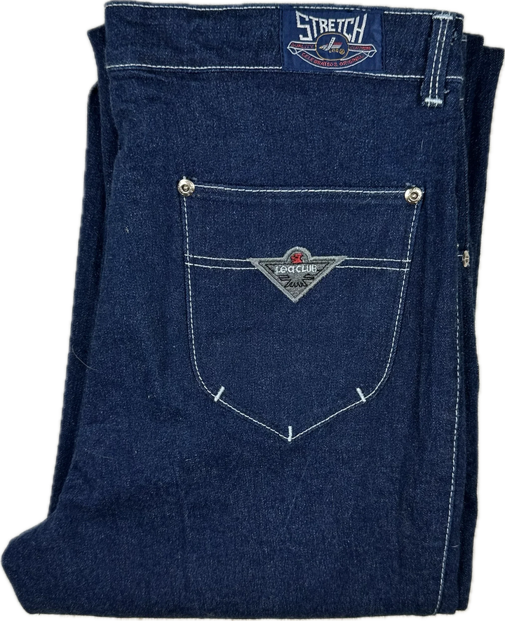 1980's High Waist Slim Ladies Stretch  Jeans by Lea Club- Suit Size 10/12