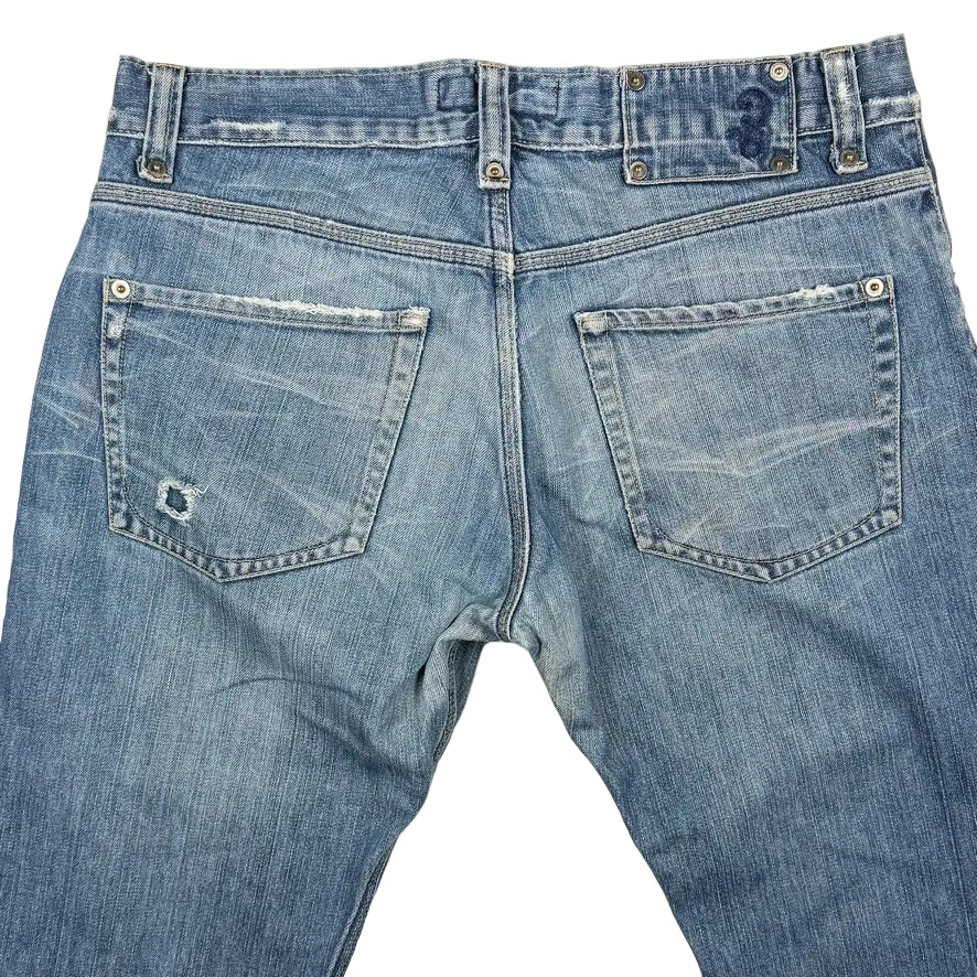 Denim & Thread Aussie Made Mens Low Rise Straight Jeans - Size 33