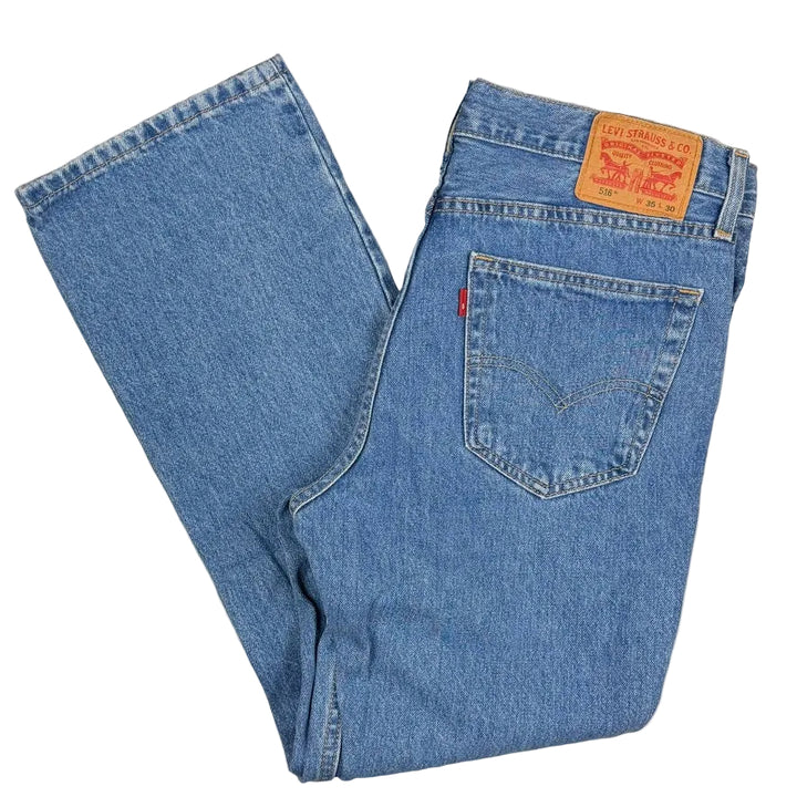 Levis 516 Straight Leg Denim Jeans - Size 35/30