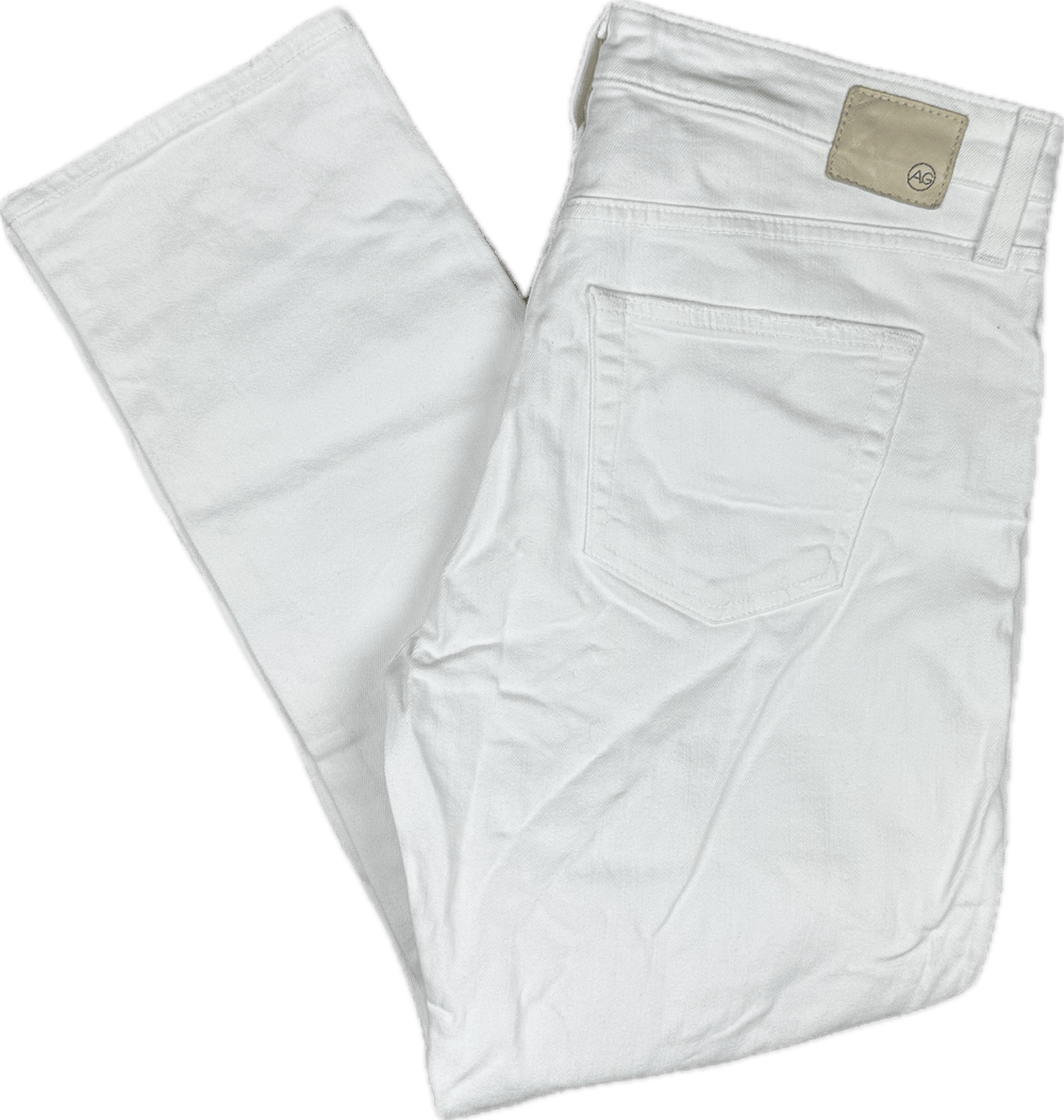 AG Adriano Goldschmied 'Ex-Boyfriend Slim' White Jeans - Size 29R - Jean Pool