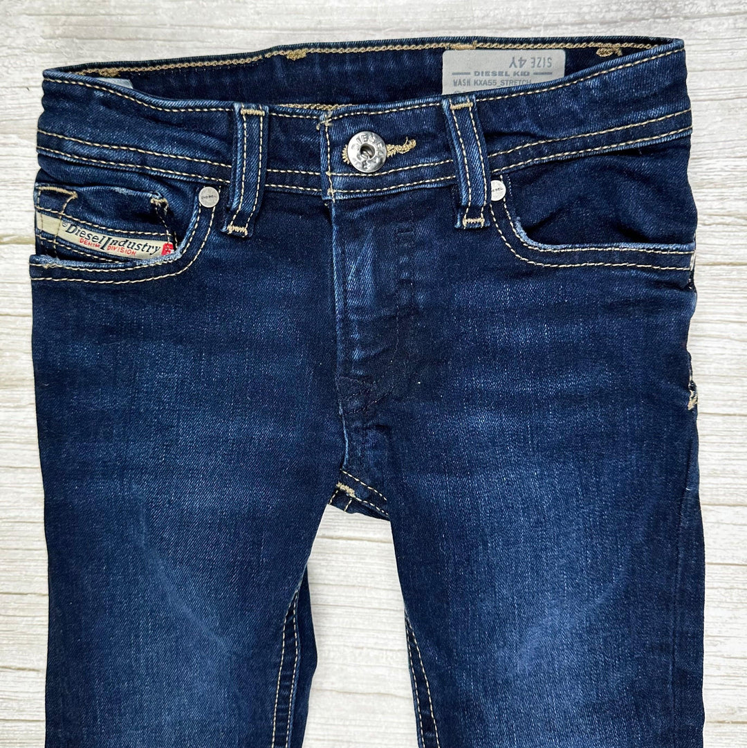 Diesel Italian 'Sleenker-J-N' Childrens Denim Jeans - Size 4Y - Jean Pool