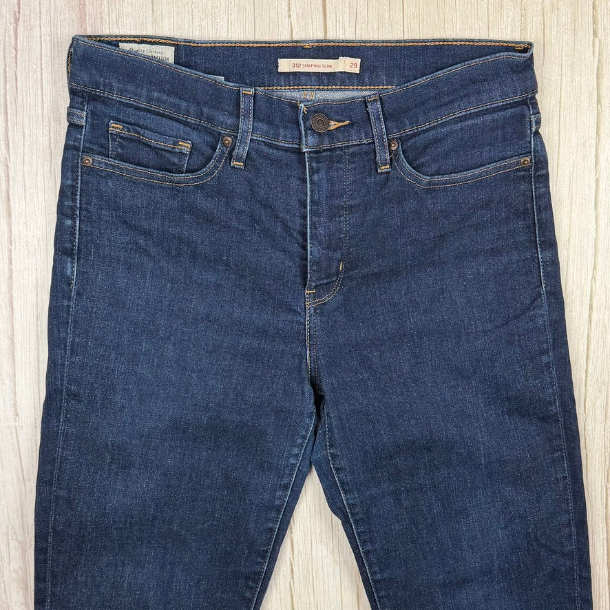 Levis Premium 312 Shaping Slim Mid Rise Jeans - Size 29"