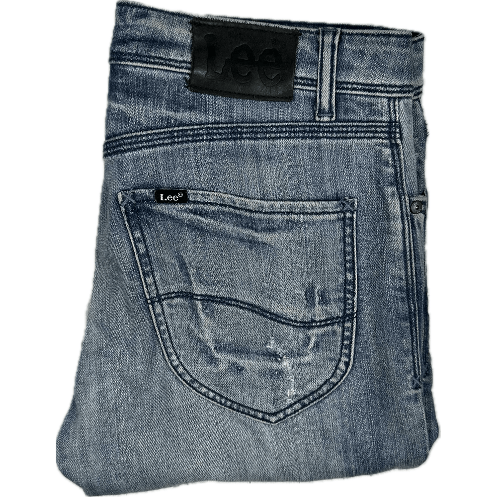 Lee Mens 'L1 Stovepipe' Stretch Jeans - Size 31 Short - Jean Pool