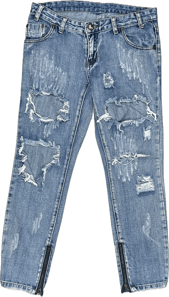 One Teaspoon "Trashed Free Birds" Low Waist Jeans  - Size 27"