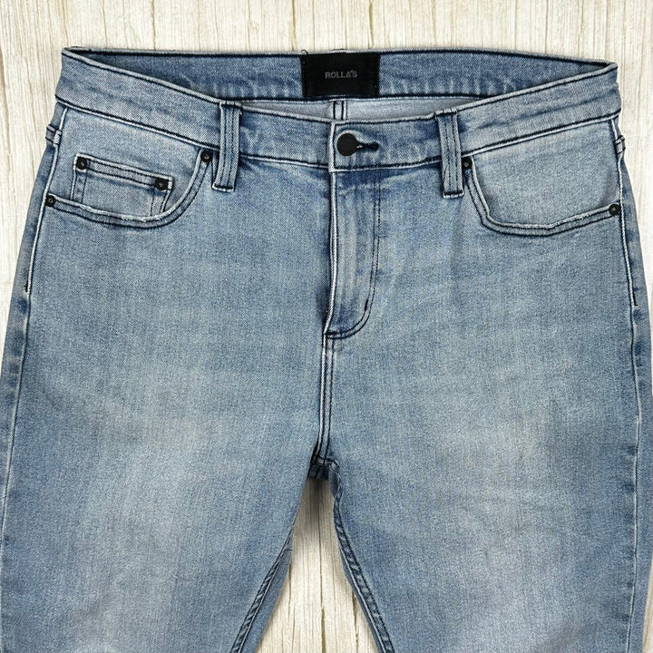 Mens ROLLAS 'Tim Slims' Stretch Jeans - Size 33/32